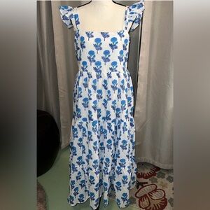 Block print floral dress